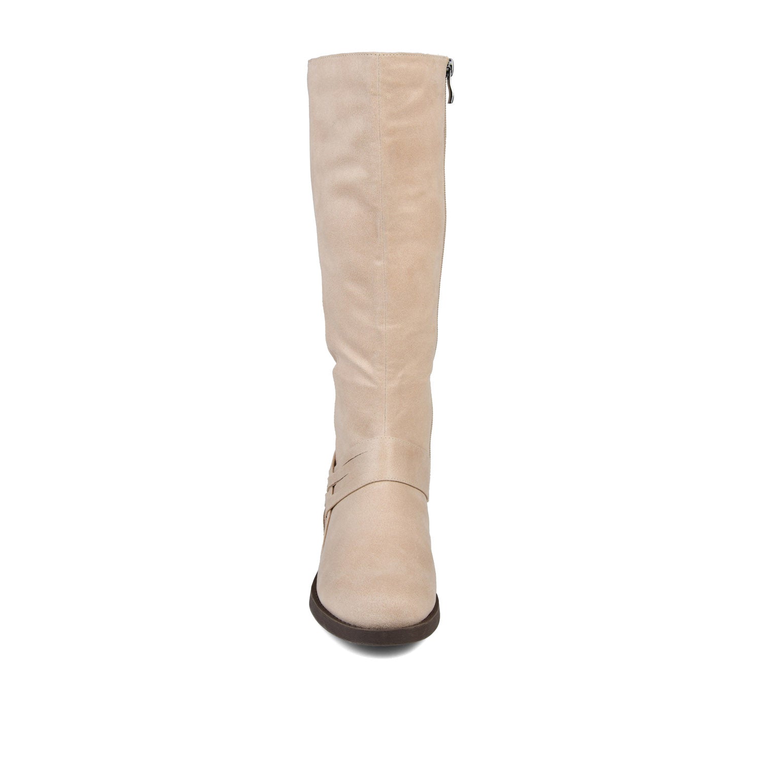MEG RIDING BOOTS IN WIDE CALF - Stone PU