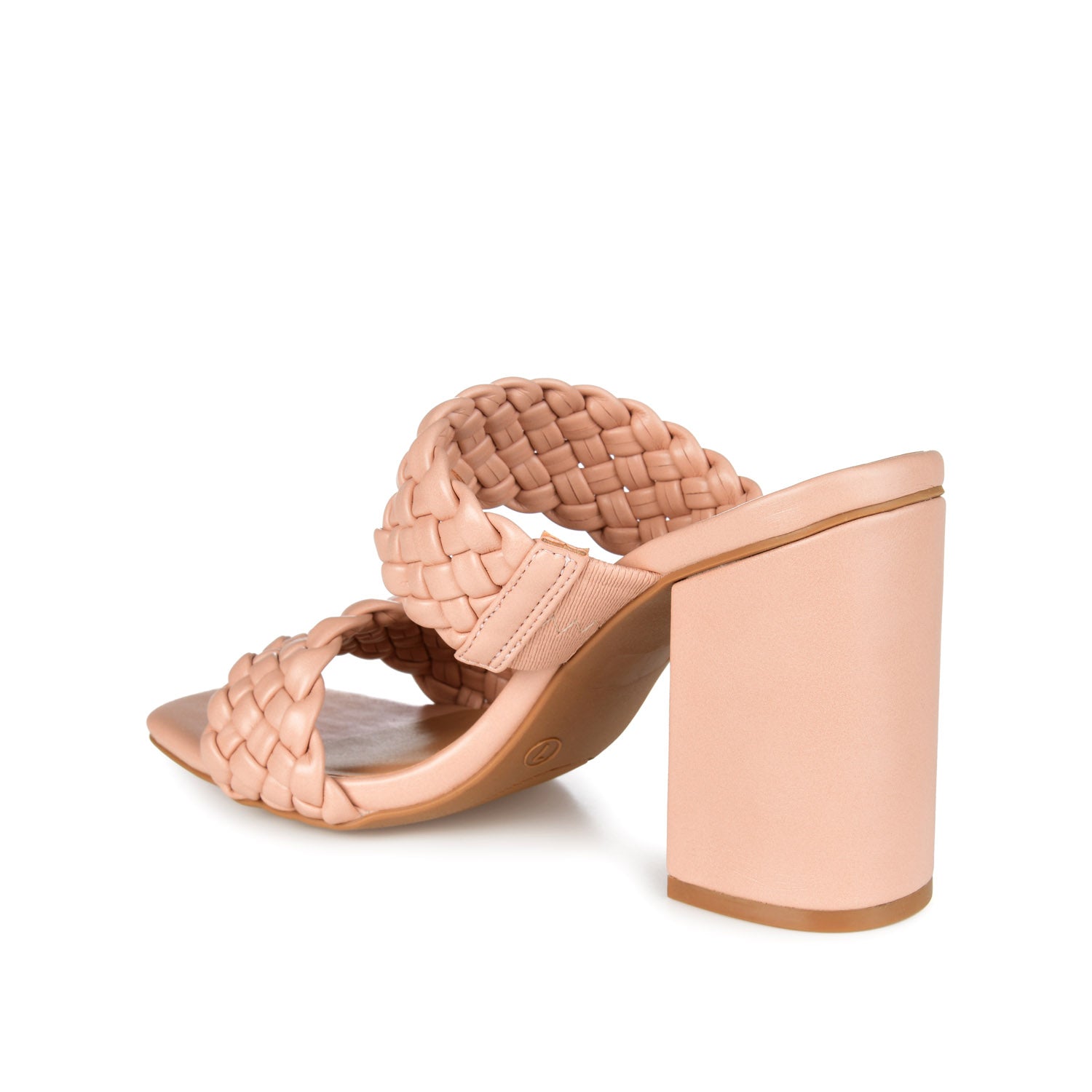 MELISSA MULE BLOCK HEELS IN WIDE - Blush