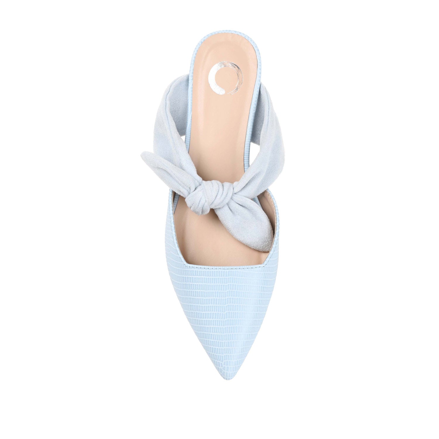 MELORA LOW BLOCK HEELS IN VEGAN LEATHER - Blue