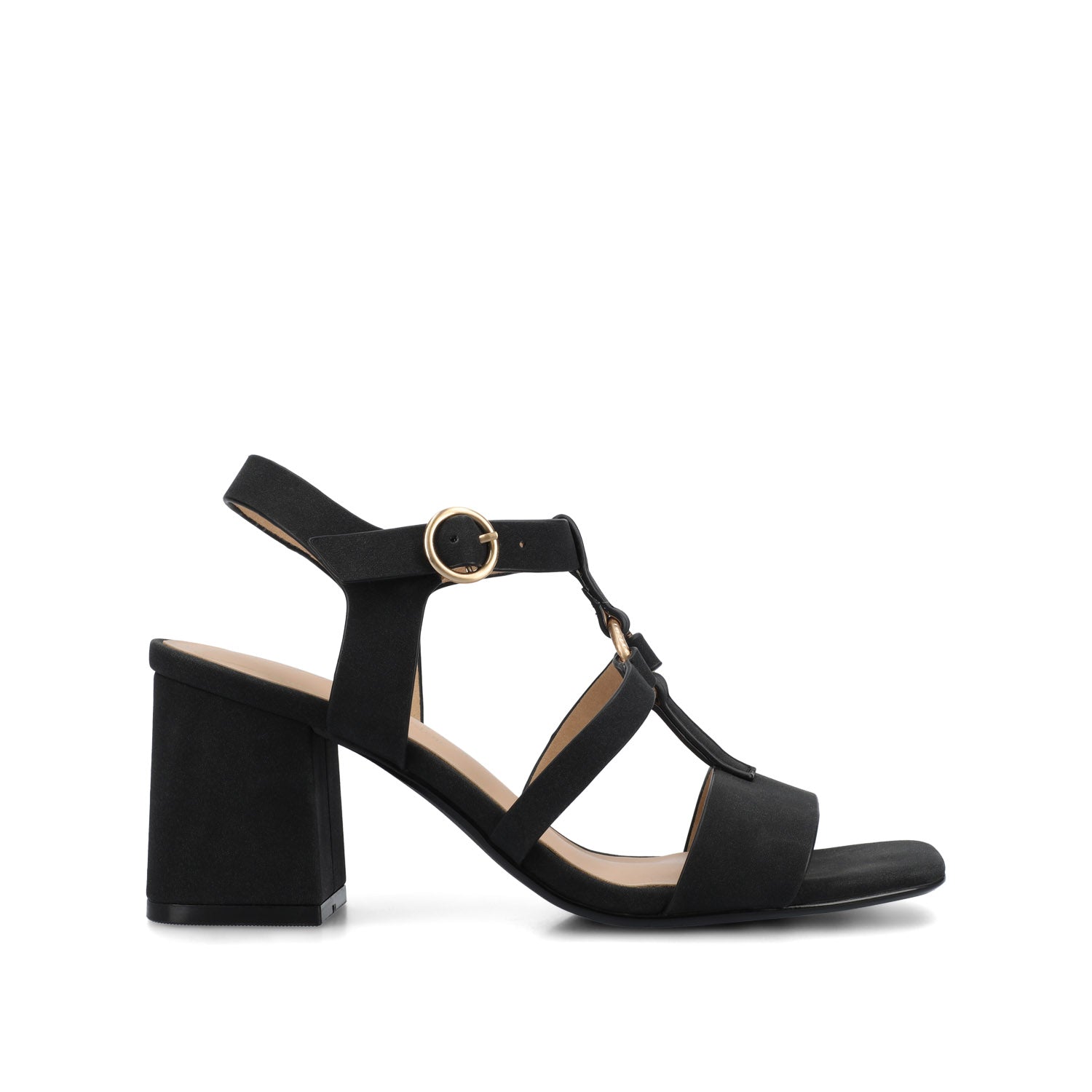 MERISOL ANKLE STRAP HEELS - Black