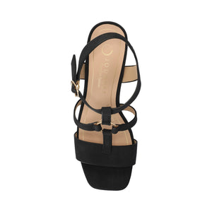 MERISOL ANKLE STRAP HEELS - Black