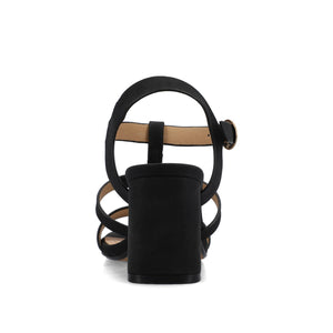 MERISOL ANKLE STRAP HEELS - Black