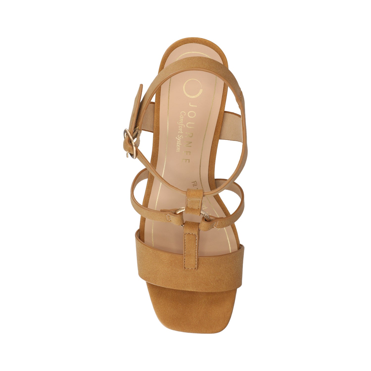 MERISOL ANKLE STRAP HEELS - Brown