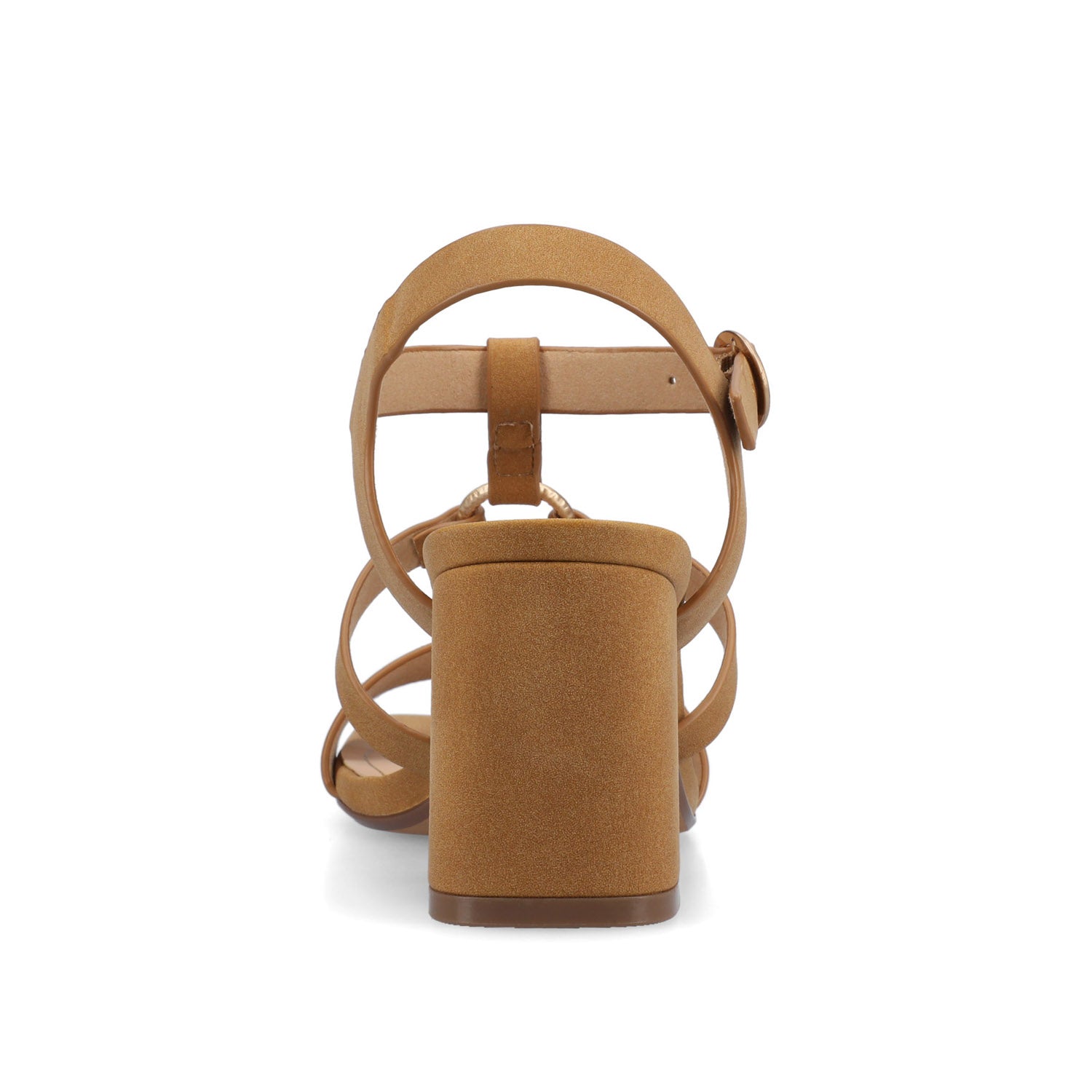 MERISOL ANKLE STRAP HEELS - Brown