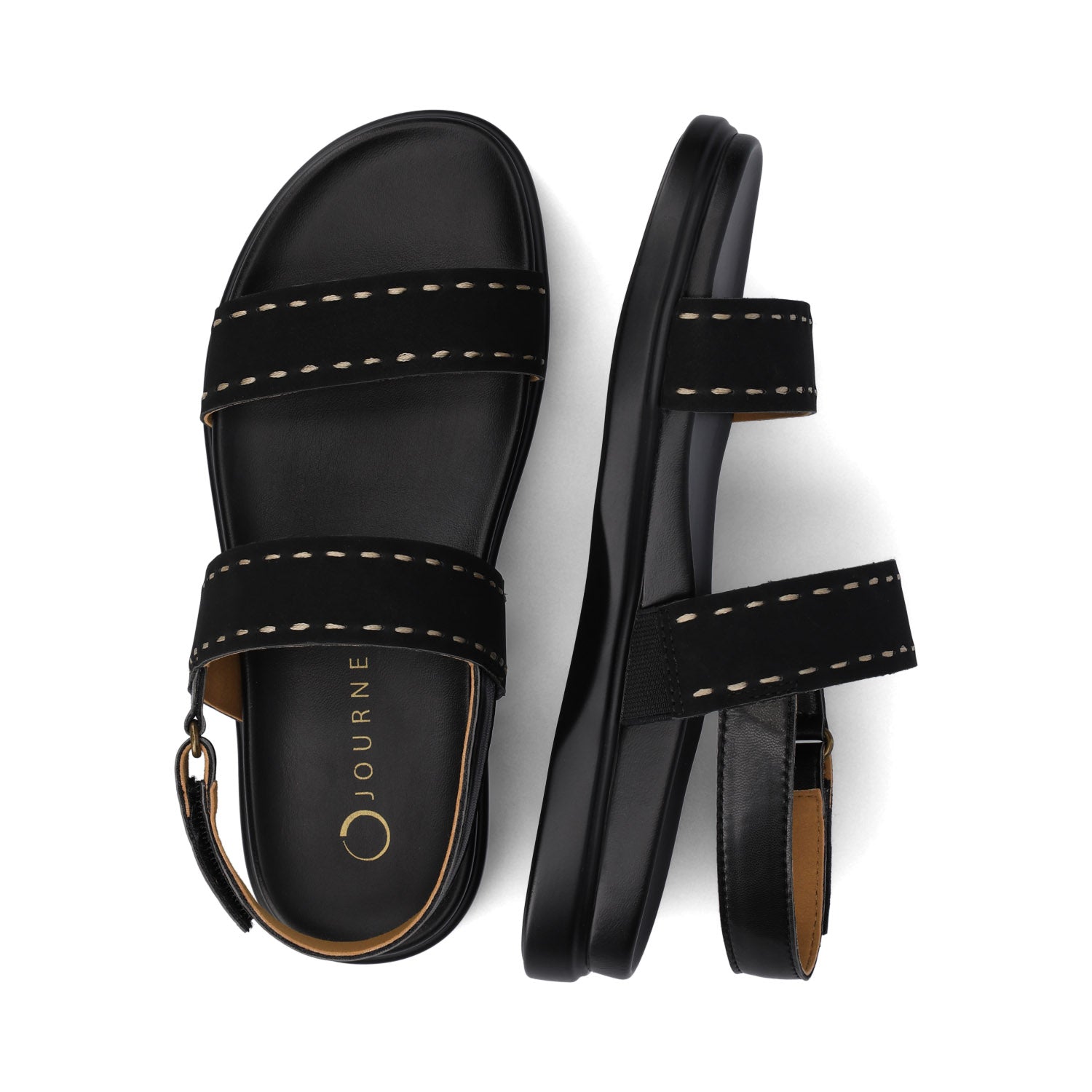 MILIE MULTI STRAP SANDALS - Black