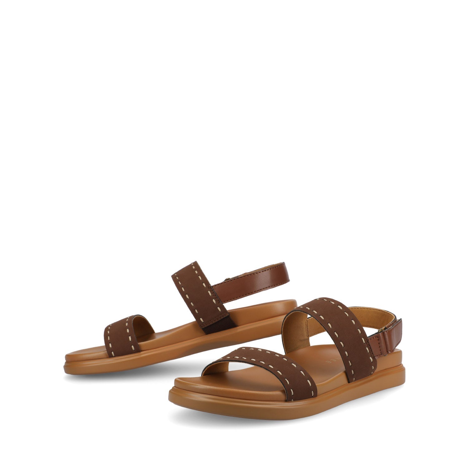 MILIE MULTI STRAP SANDALS - Brown