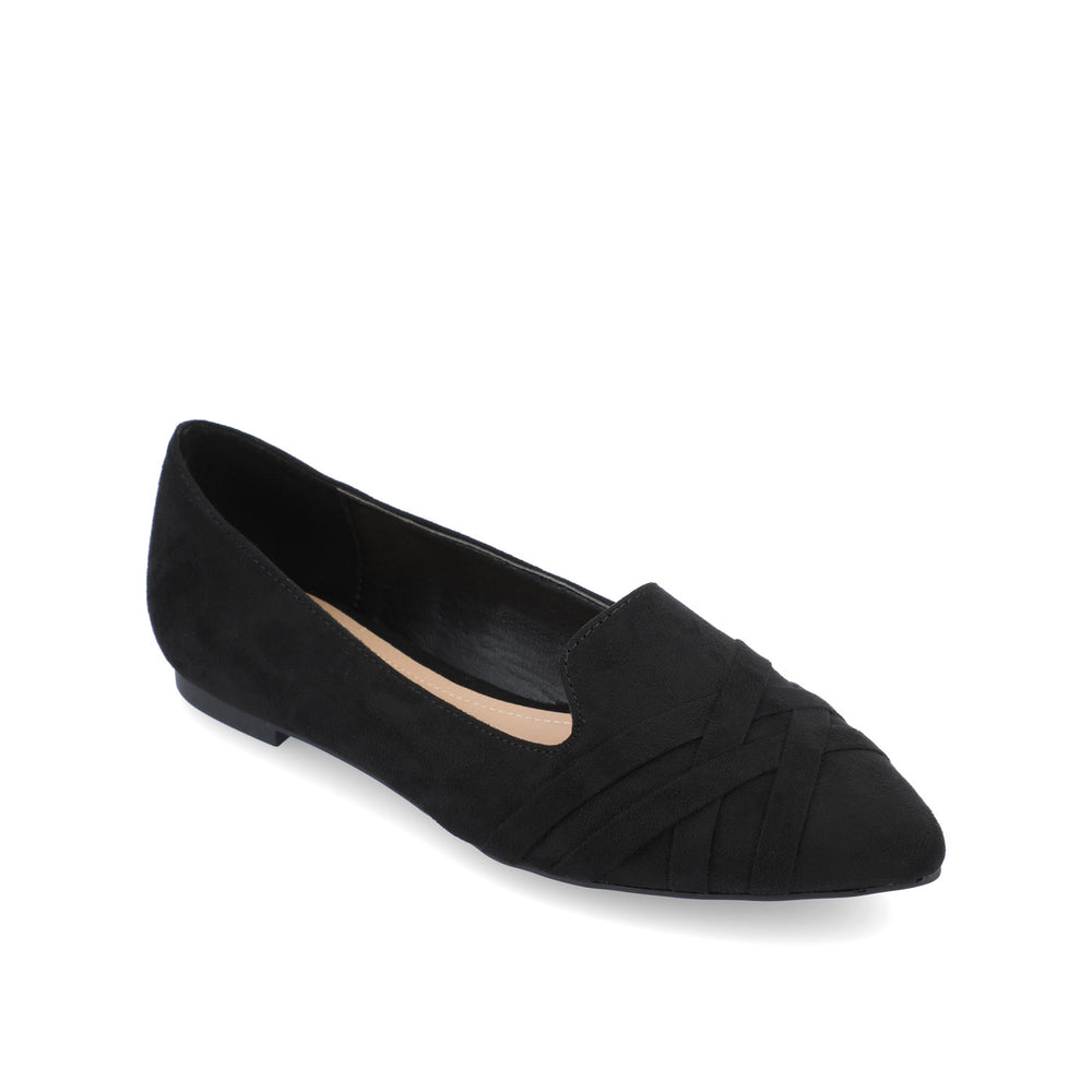 MINDEE LOAFER FLATS IN FAUX SUEDE