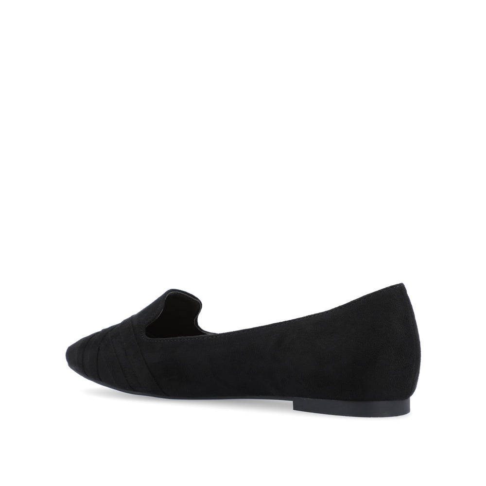 MINDEE LOAFER FLATS IN FAUX SUEDE