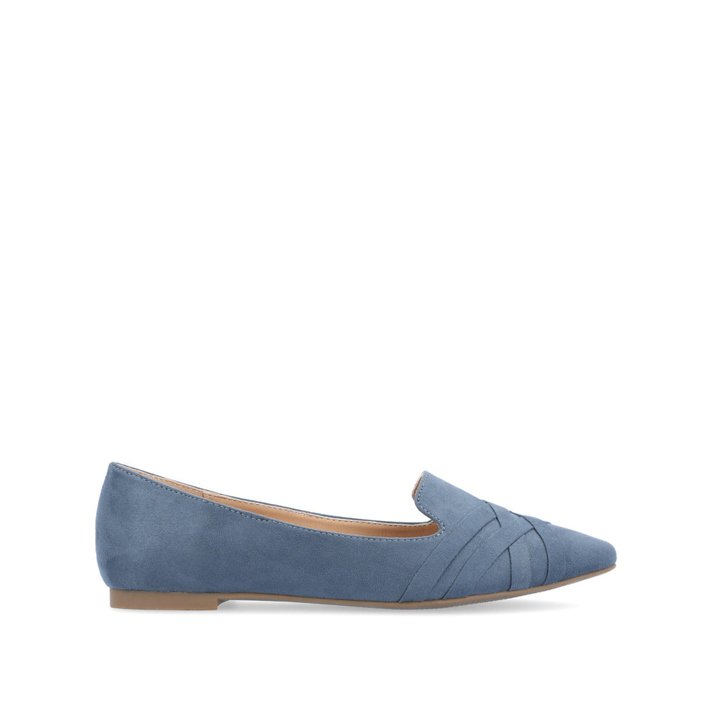 MINDEE LOAFER FLATS IN FAUX SUEDE