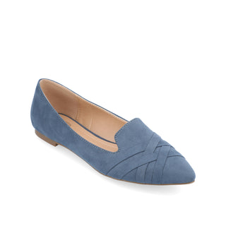 MINDEE LOAFER FLATS IN FAUX SUEDE