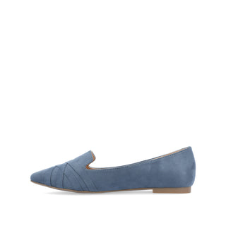 MINDEE LOAFER FLATS IN FAUX SUEDE