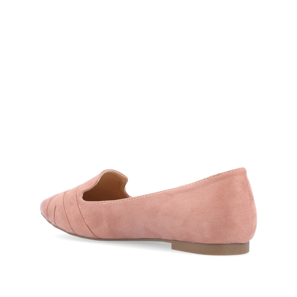 MINDEE LOAFER FLATS IN FAUX SUEDE