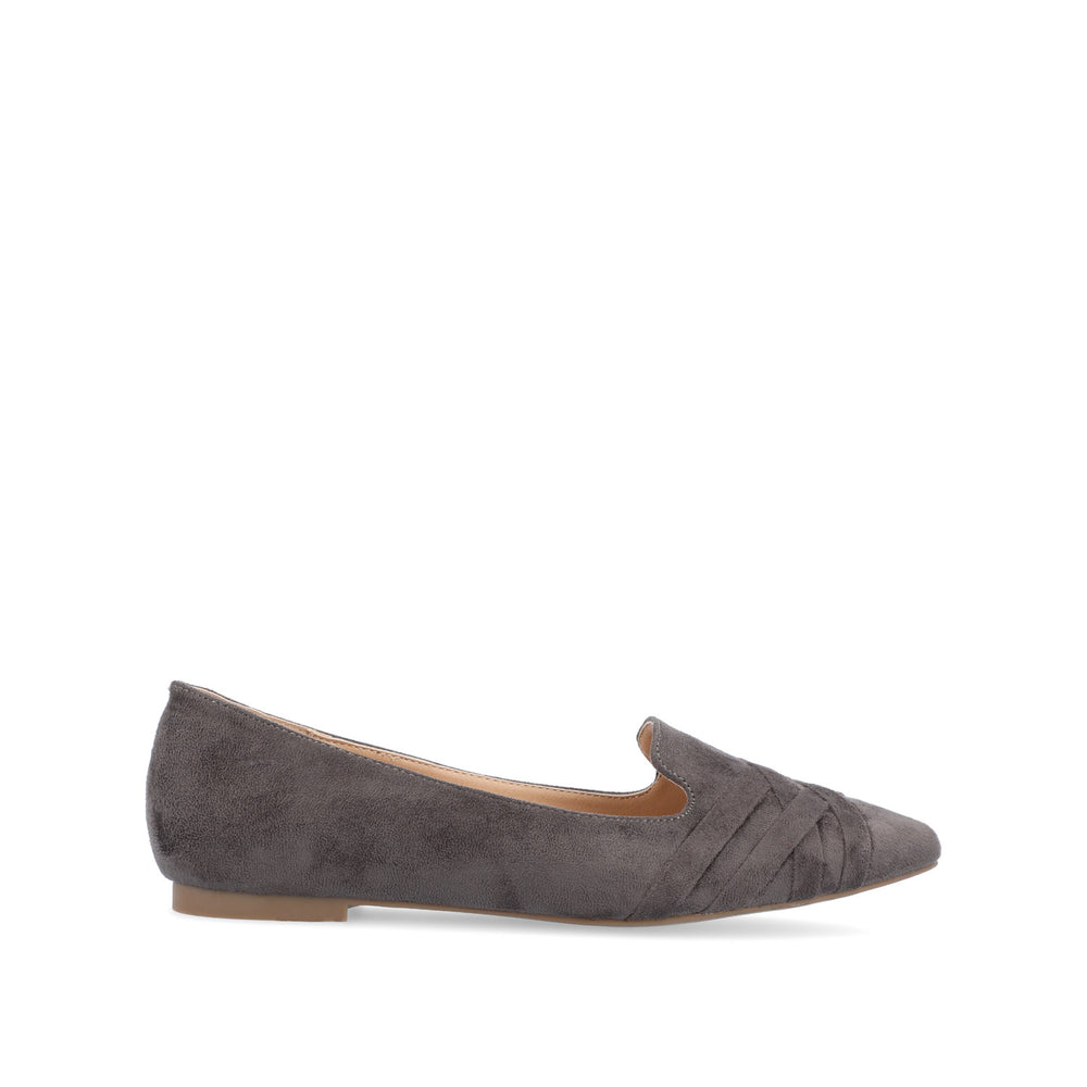 MINDEE LOAFER FLATS IN FAUX SUEDE