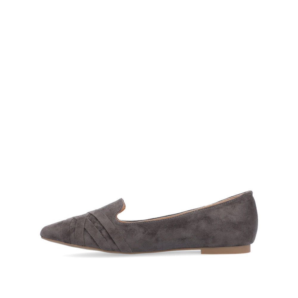 MINDEE LOAFER FLATS IN FAUX SUEDE