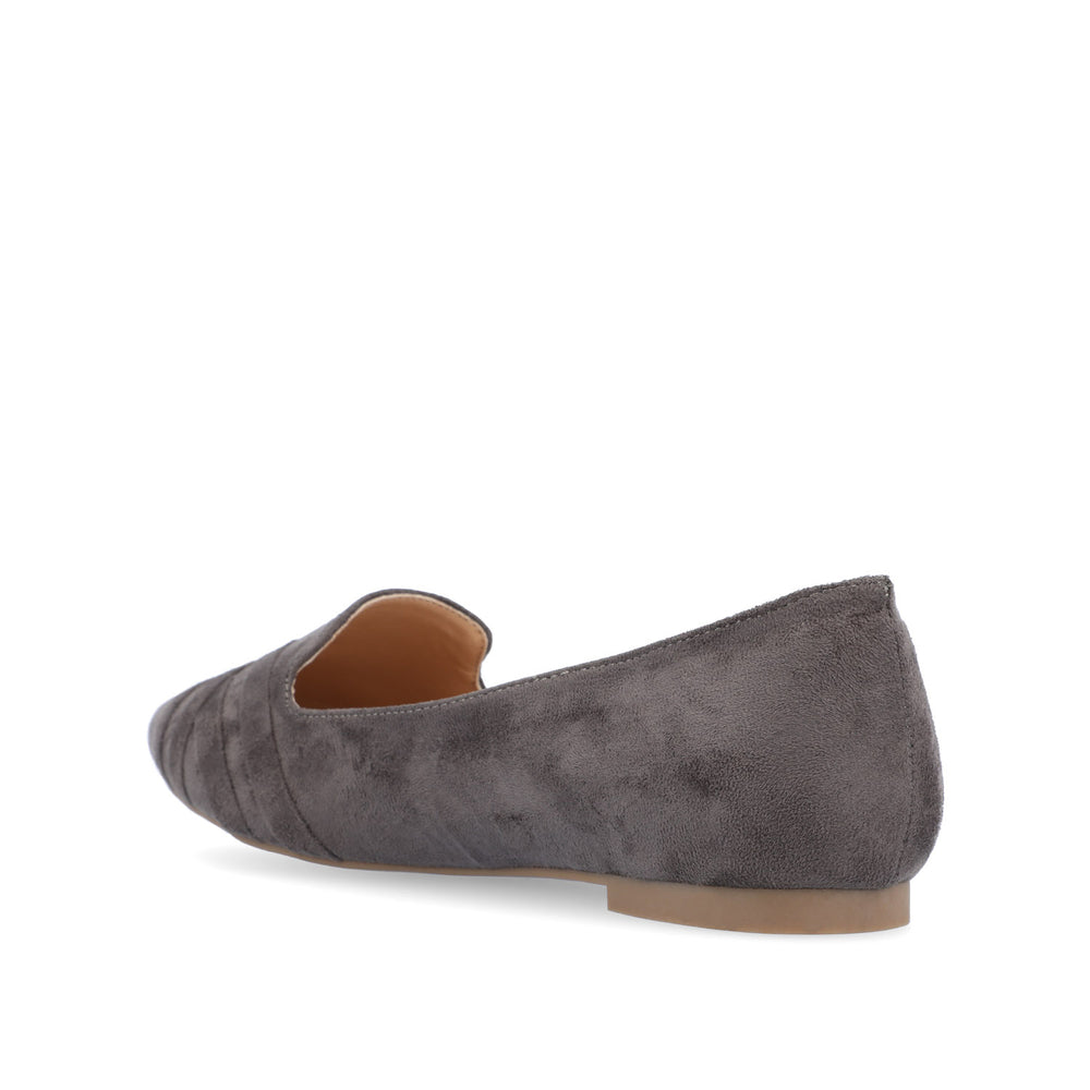 MINDEE LOAFER FLATS IN FAUX SUEDE