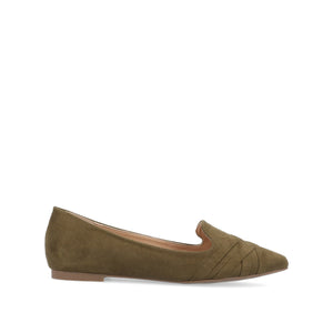 MINDEE LOAFER FLATS IN WIDE - Olive