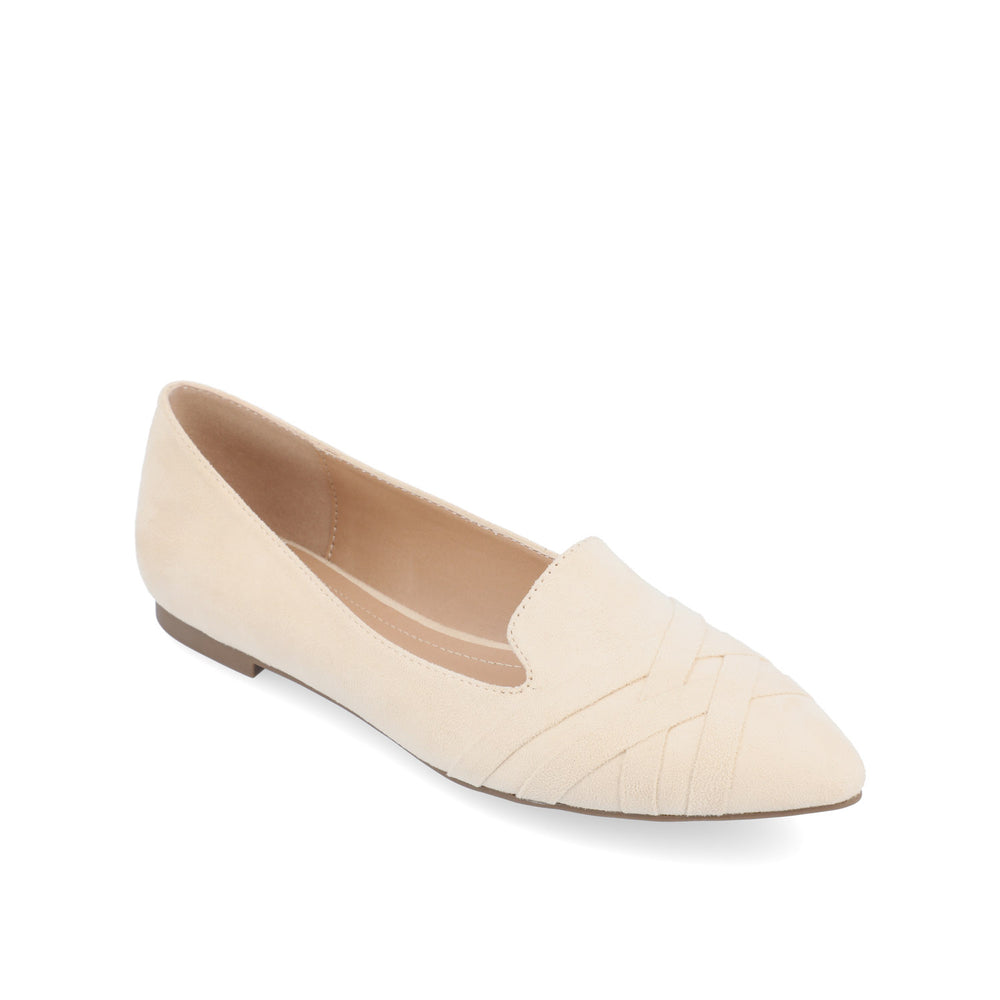 MINDEE LOAFER FLATS IN FAUX SUEDE