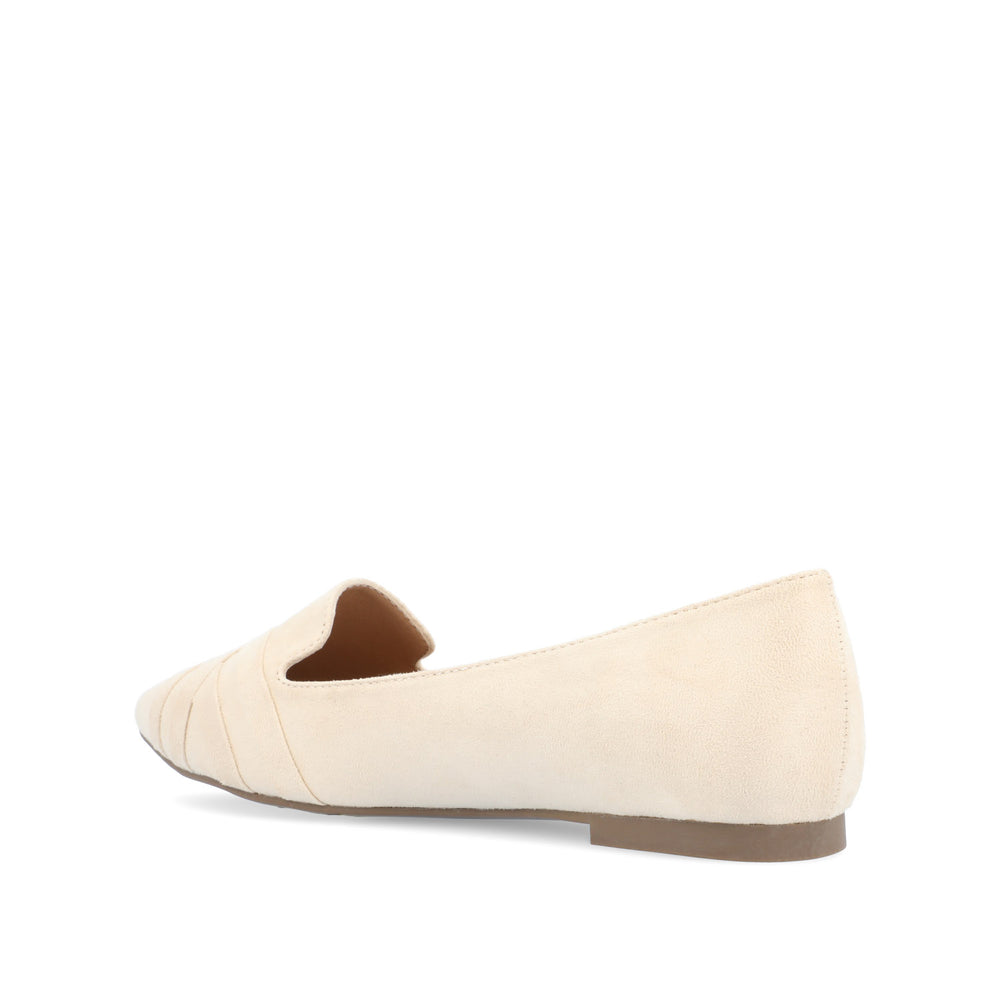 MINDEE LOAFER FLATS IN FAUX SUEDE