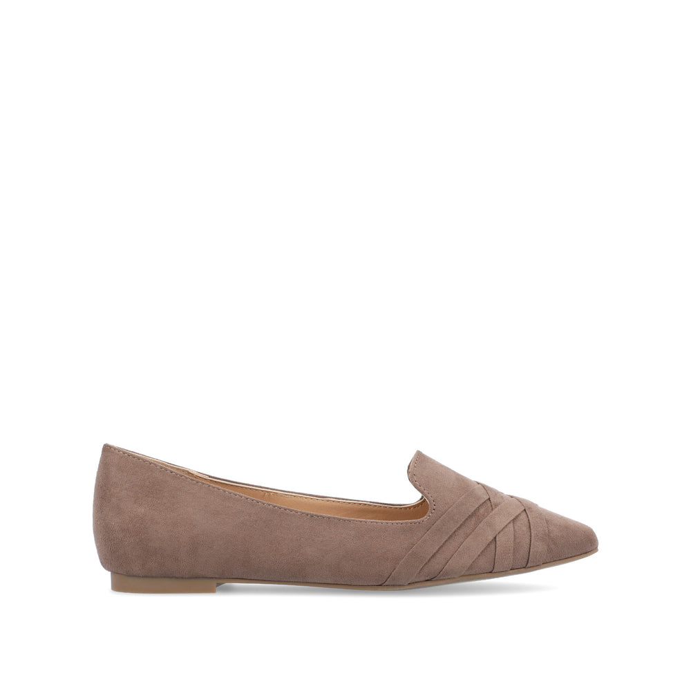 MINDEE LOAFER FLATS IN FAUX SUEDE