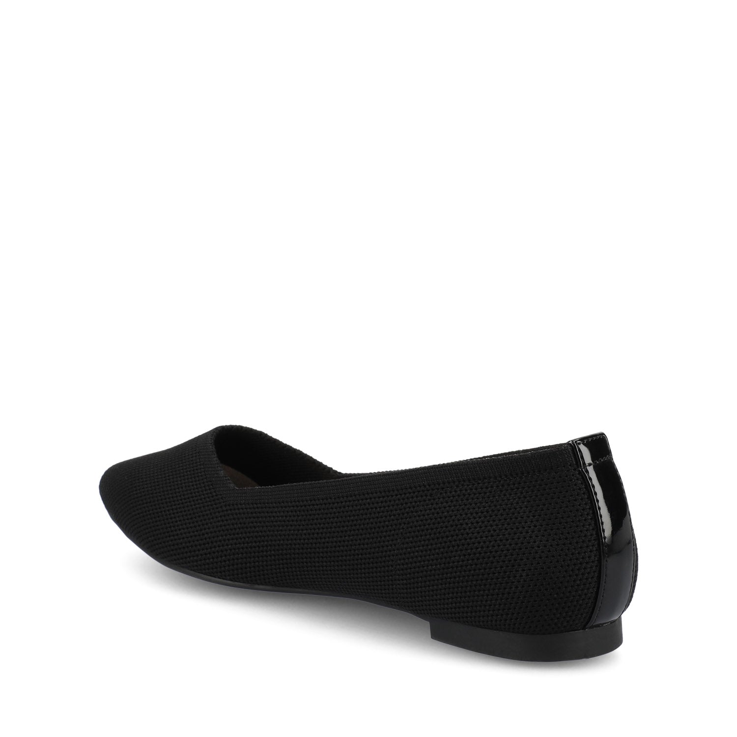MINNAH BALLET FLATS IN KNIT FABRIC - Black Knit