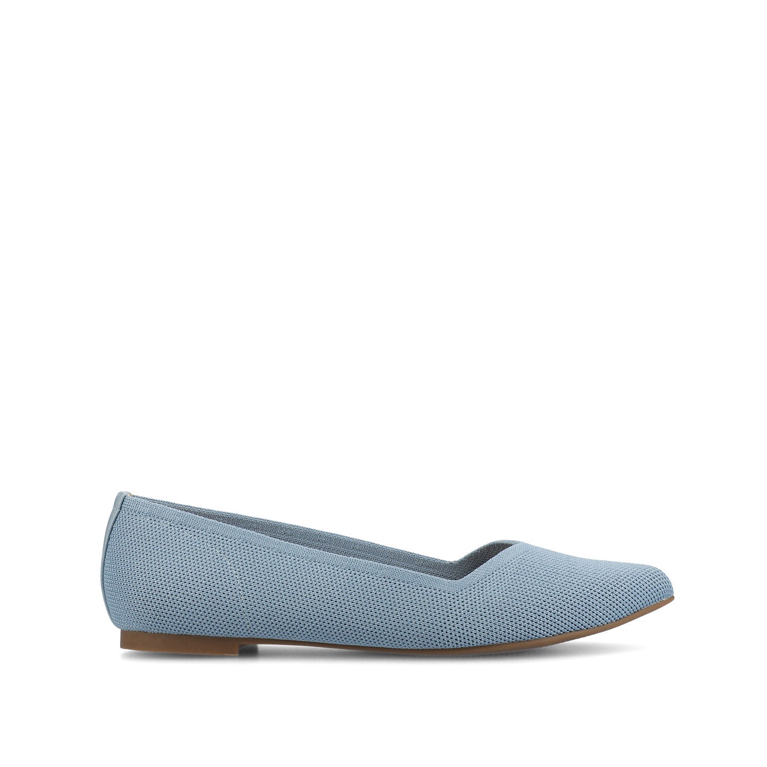 MINNAH BALLET FLATS IN KNIT FABRIC - Blue Knit
