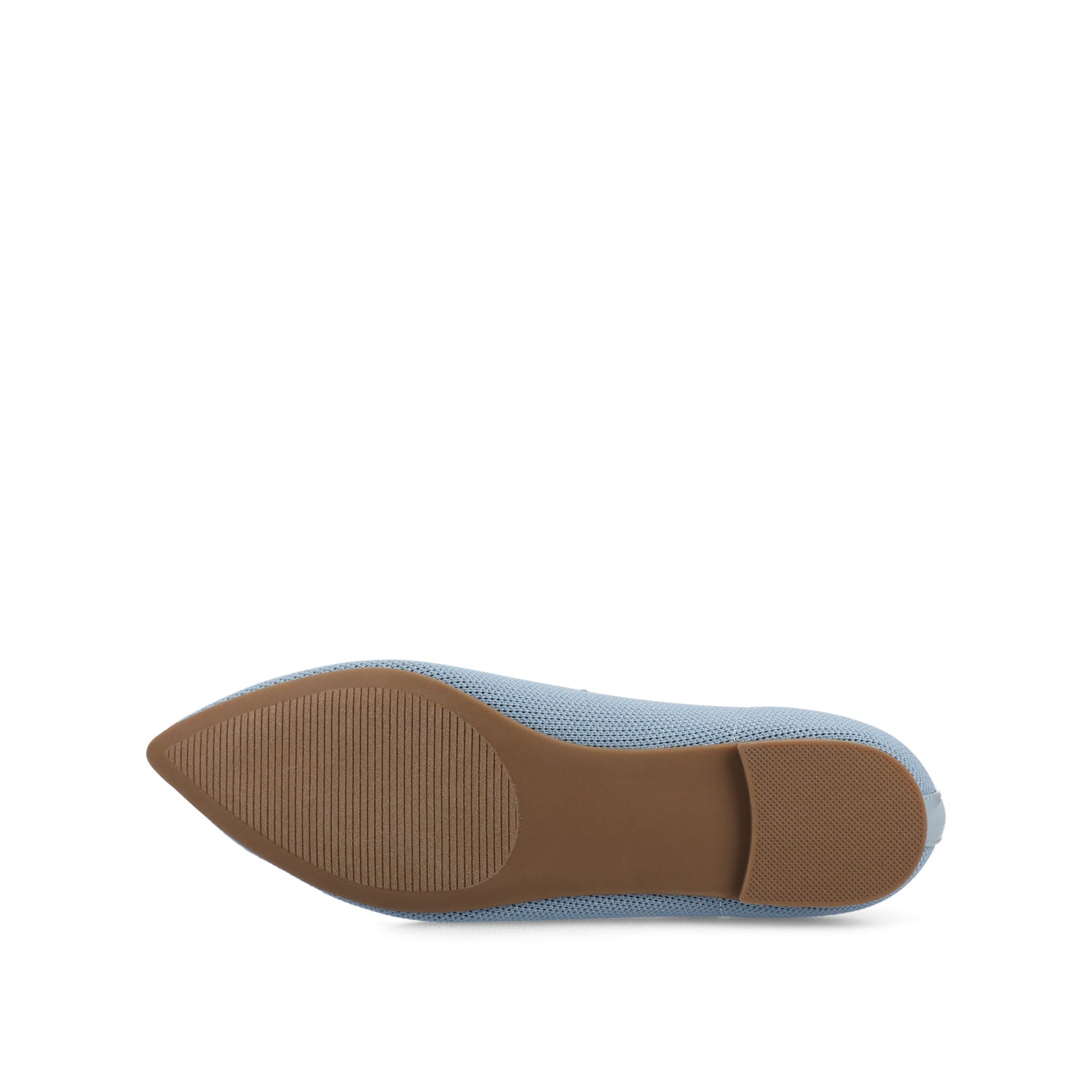 MINNAH BALLET FLATS IN KNIT FABRIC - Blue Knit