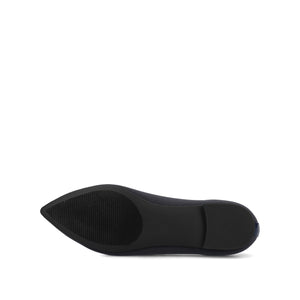 MINNAH BALLET FLATS IN KNIT FABRIC - Navy Knit