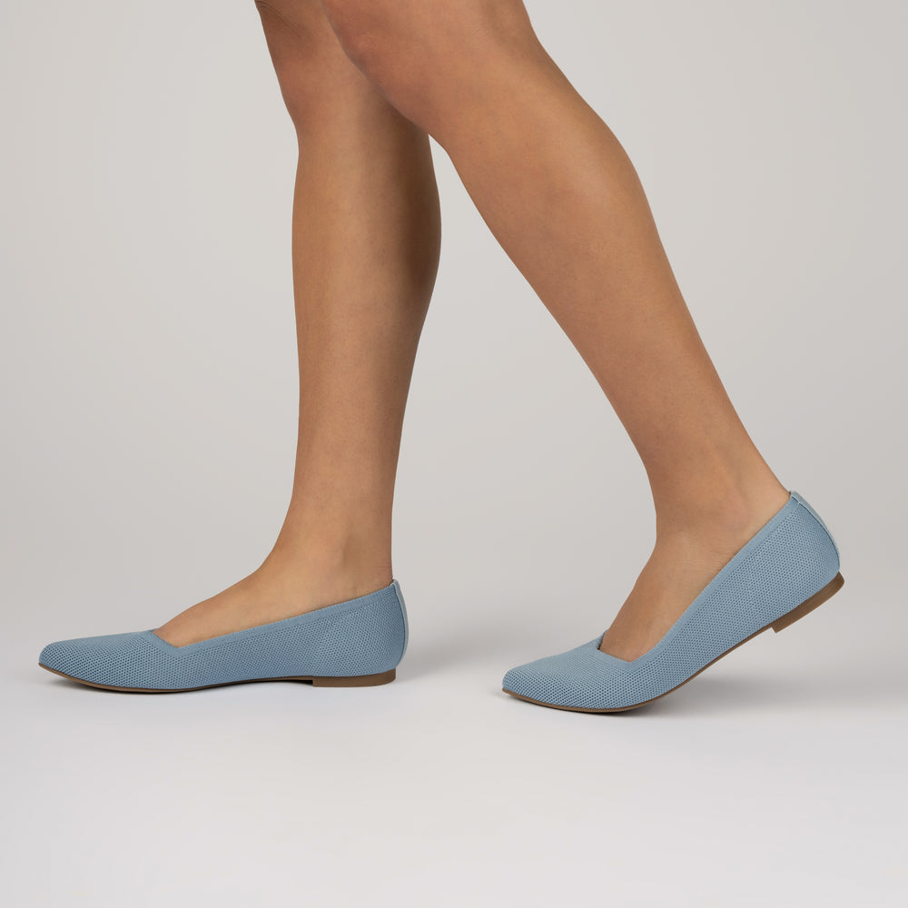 MINNAH BALLET FLATS IN KNIT FABRIC