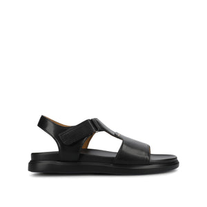 MIRA T-STRAP SANDALS - Black