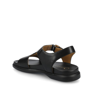 MIRA T-STRAP SANDALS - Black