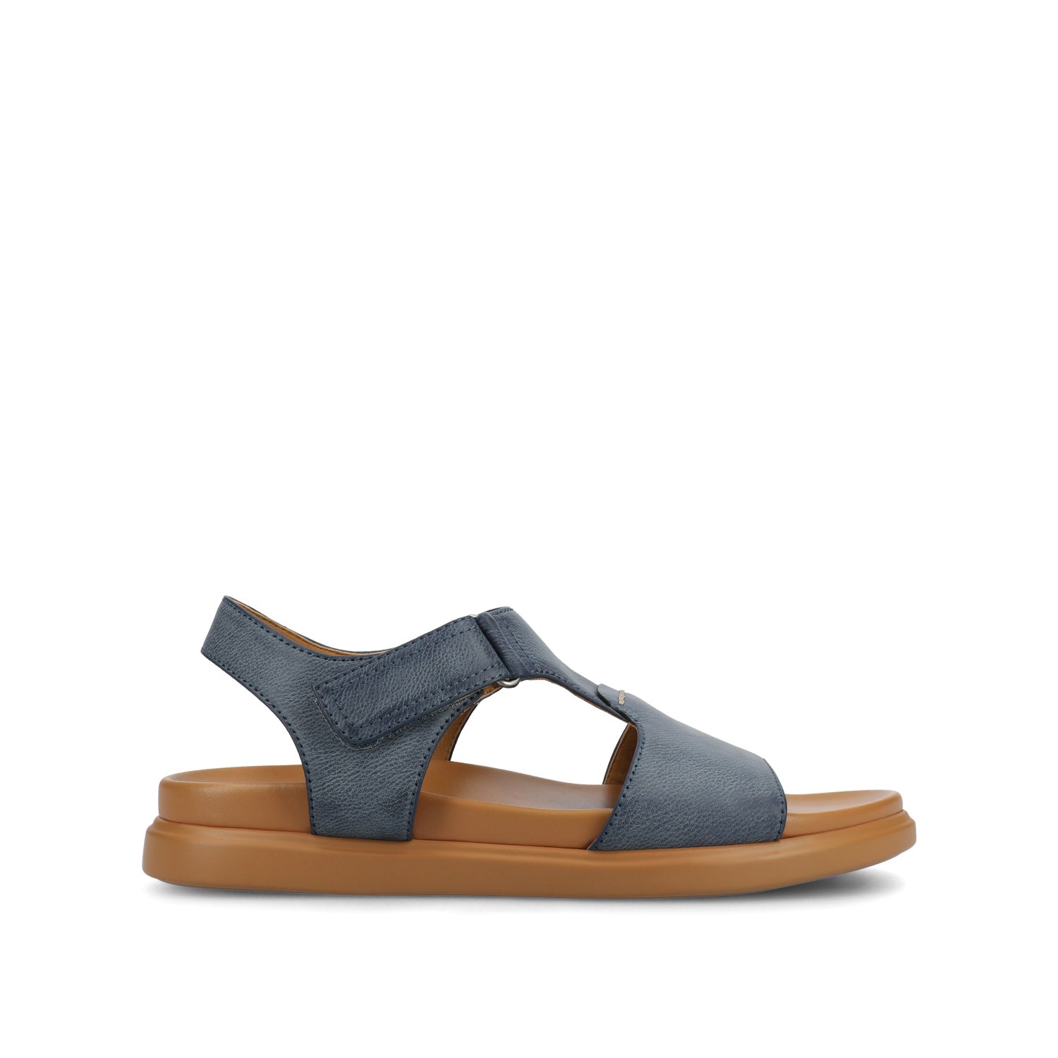 MIRA T-STRAP SANDALS - Blue