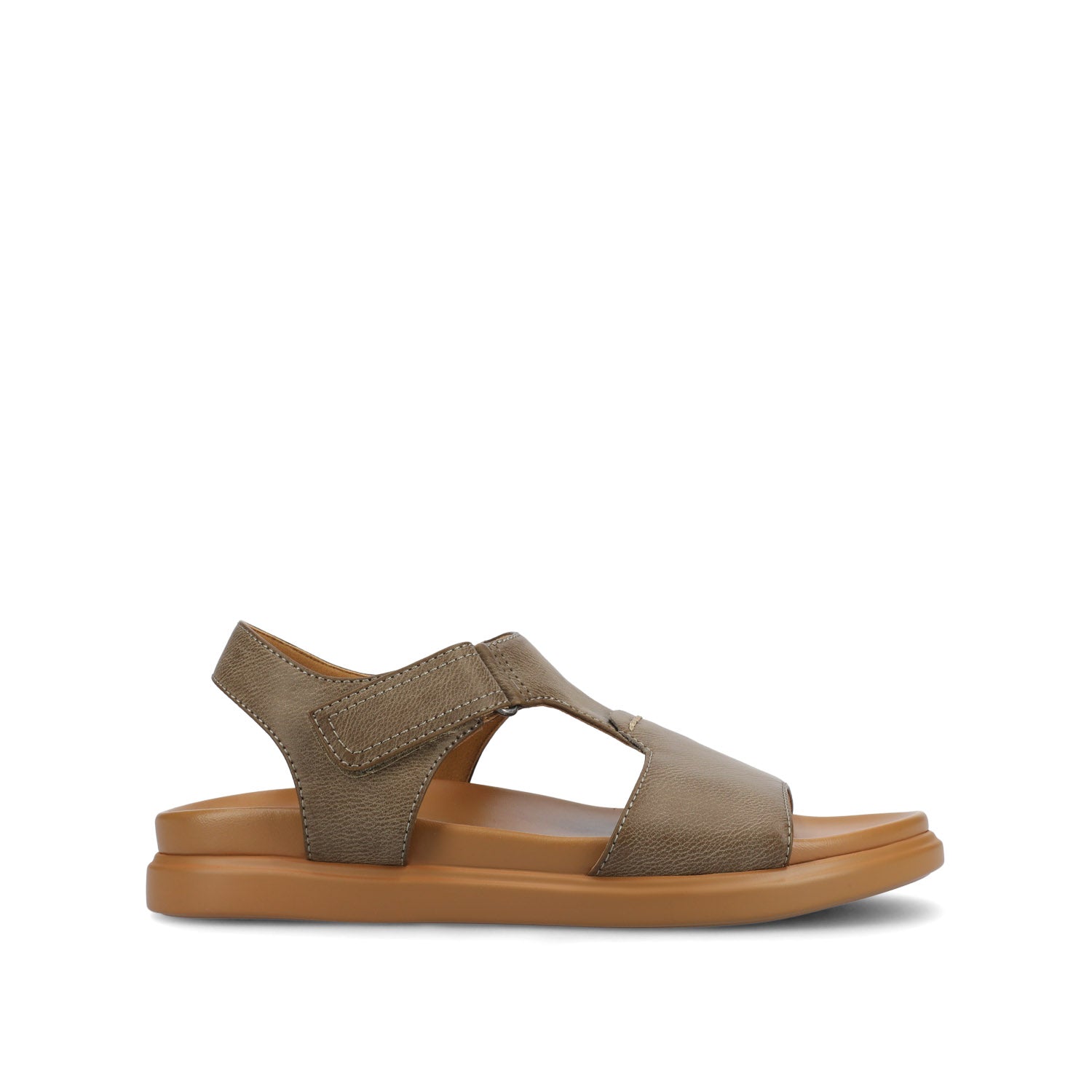 MIRA T-STRAP SANDALS - Grey