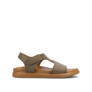 MIRA T-STRAP SANDALS - Grey