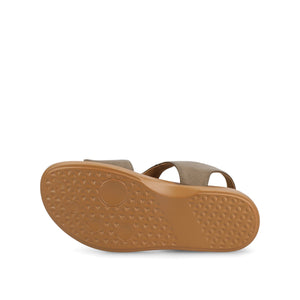 MIRA T-STRAP SANDALS - Grey