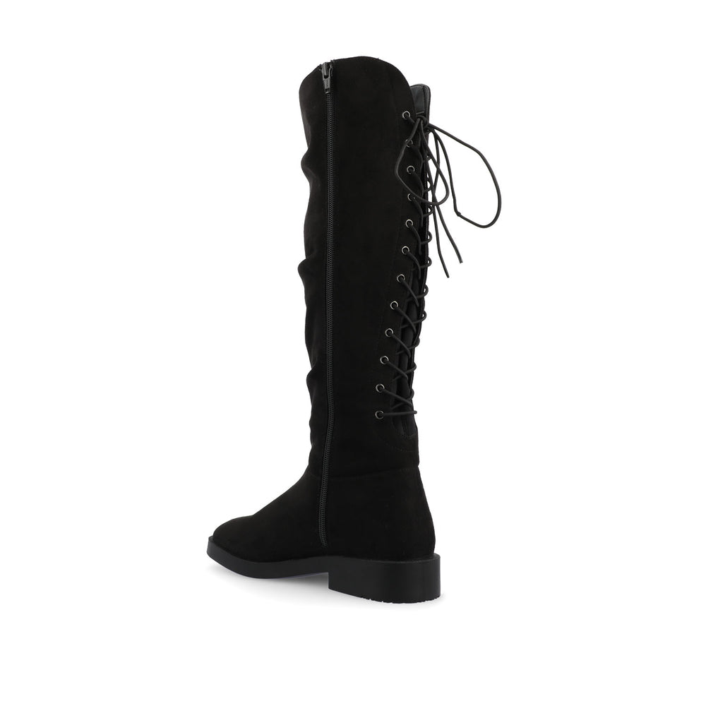 MIRINDA KNEE HIGH BOOTS IN WIDE-CALF