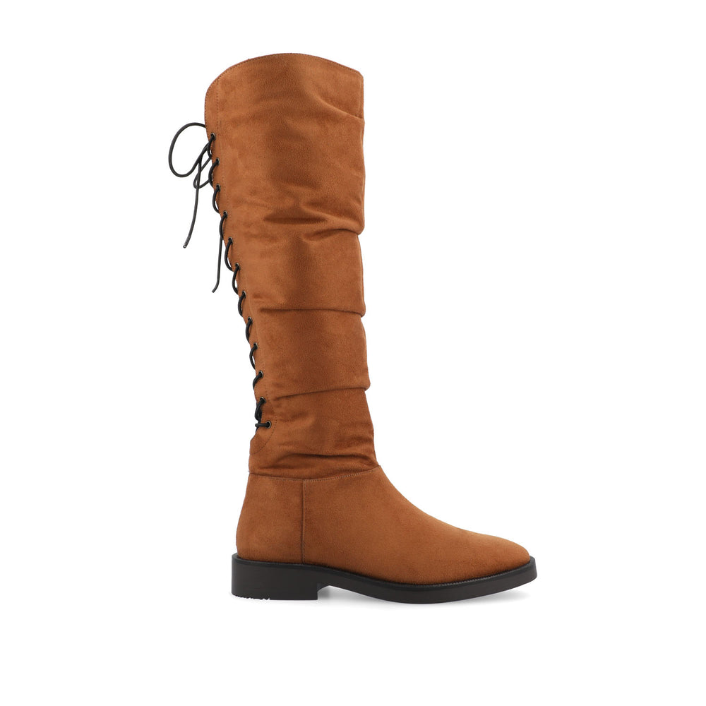 MIRINDA KNEE HIGH BOOTS IN WIDE-CALF