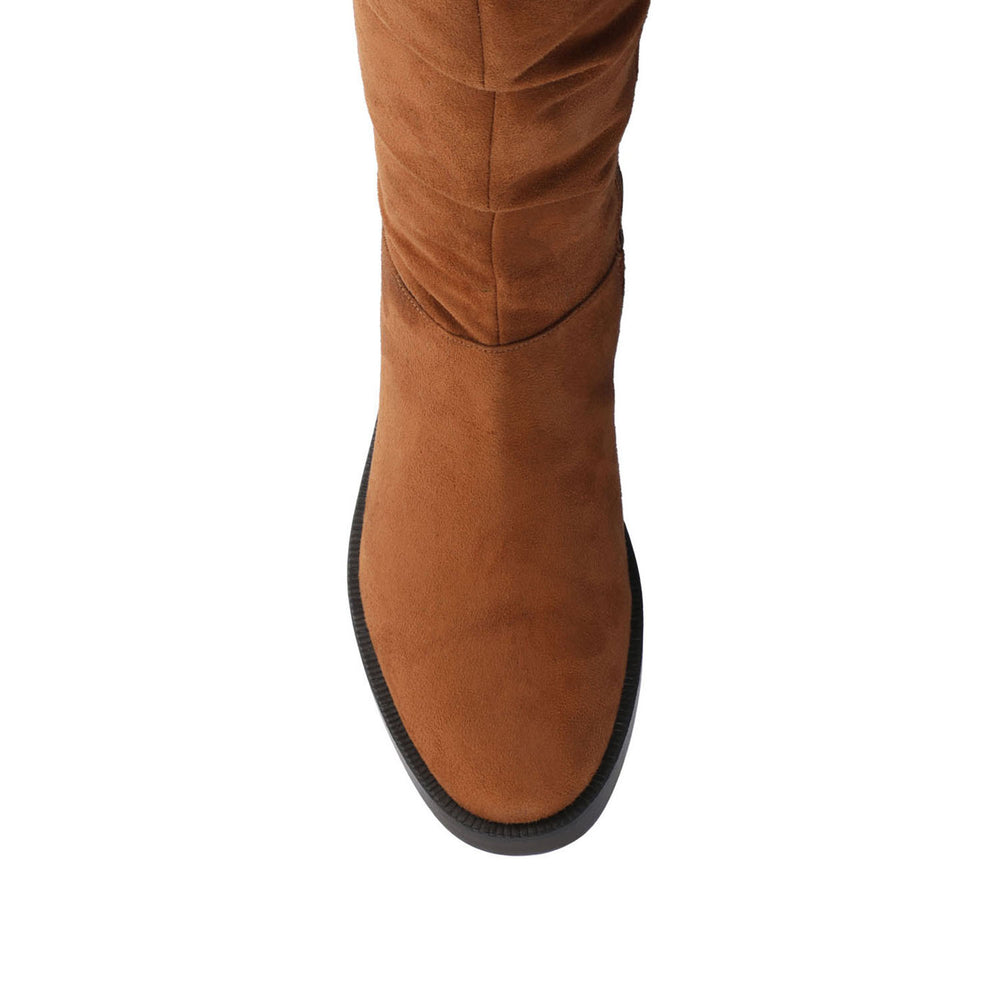 MIRINDA KNEE HIGH BOOTS IN WIDE-CALF