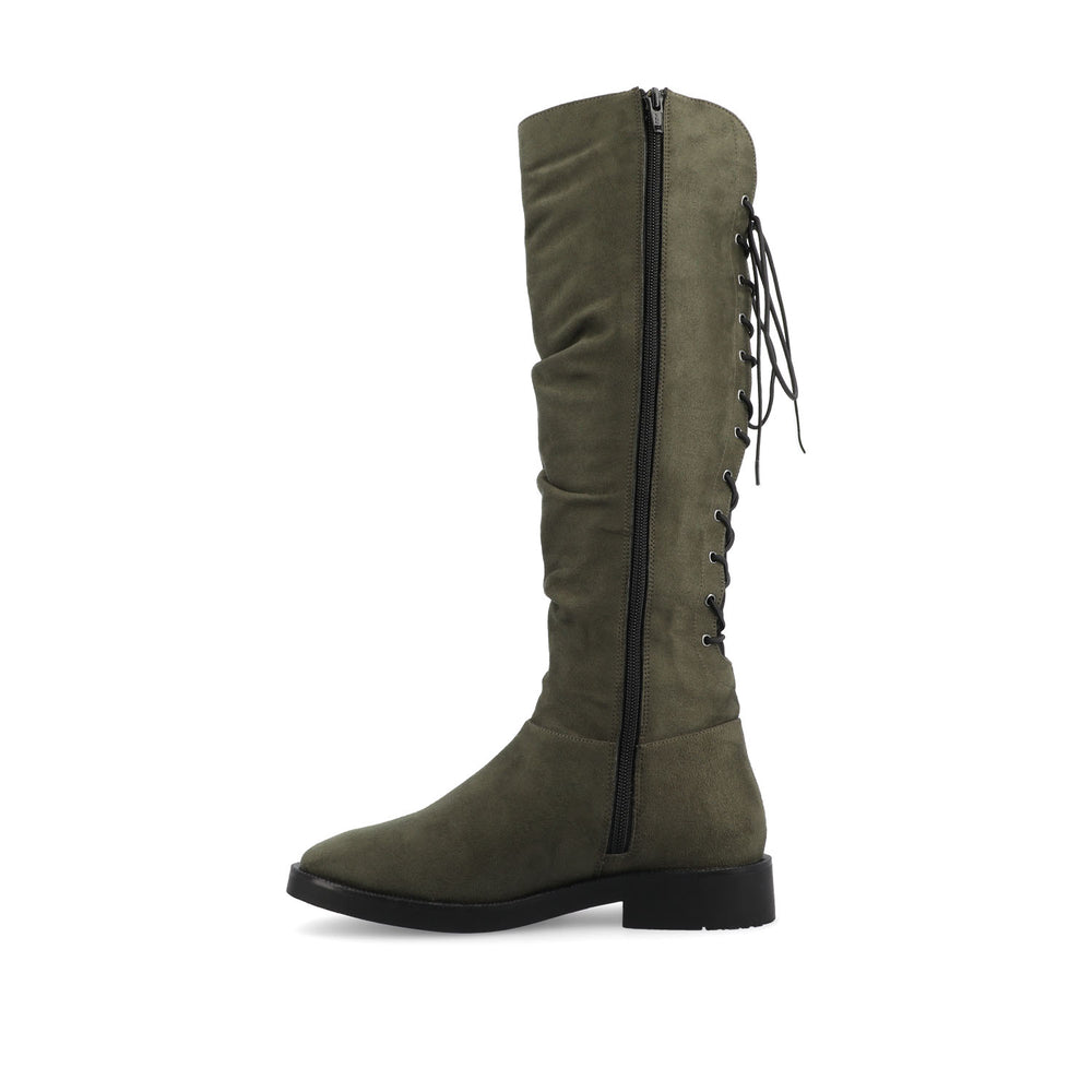 MIRINDA KNEE HIGH BOOTS IN WIDE-CALF