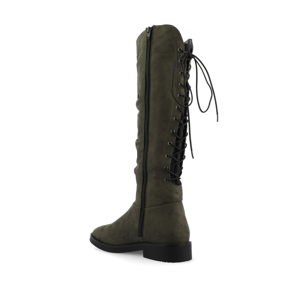 MIRINDA KNEE HIGH BOOTS IN WIDE-CALF