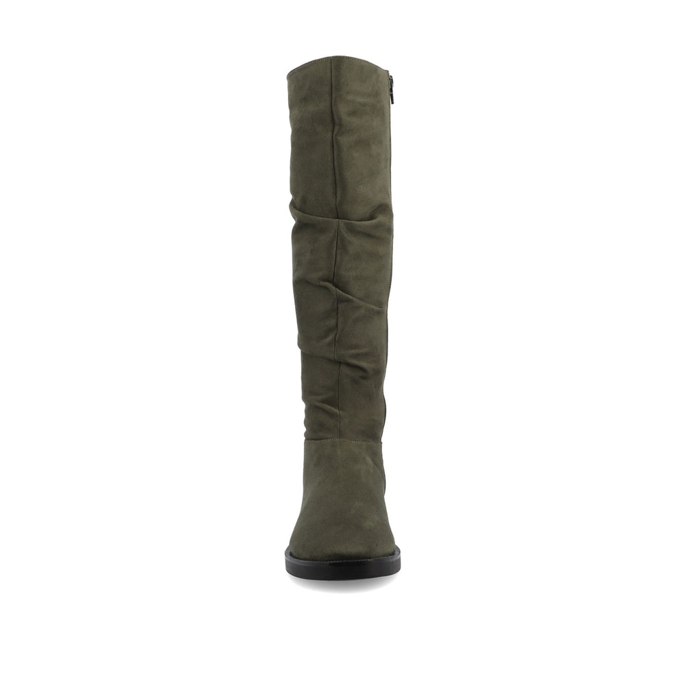 MIRINDA KNEE HIGH BOOTS IN WIDE-CALF