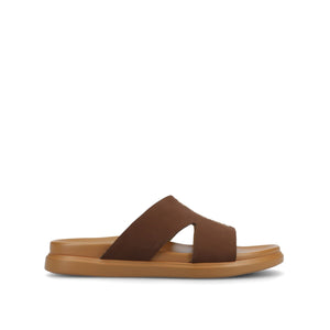 MISEY SINGLE BAND SLIP ON SANDALS - Brown