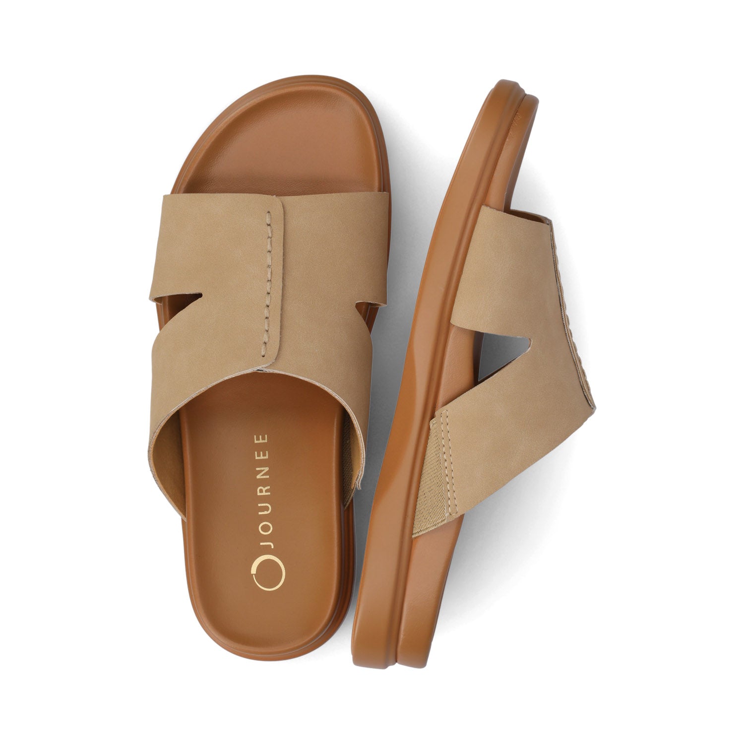 MISEY SINGLE BAND SLIP ON SANDALS - Sand
