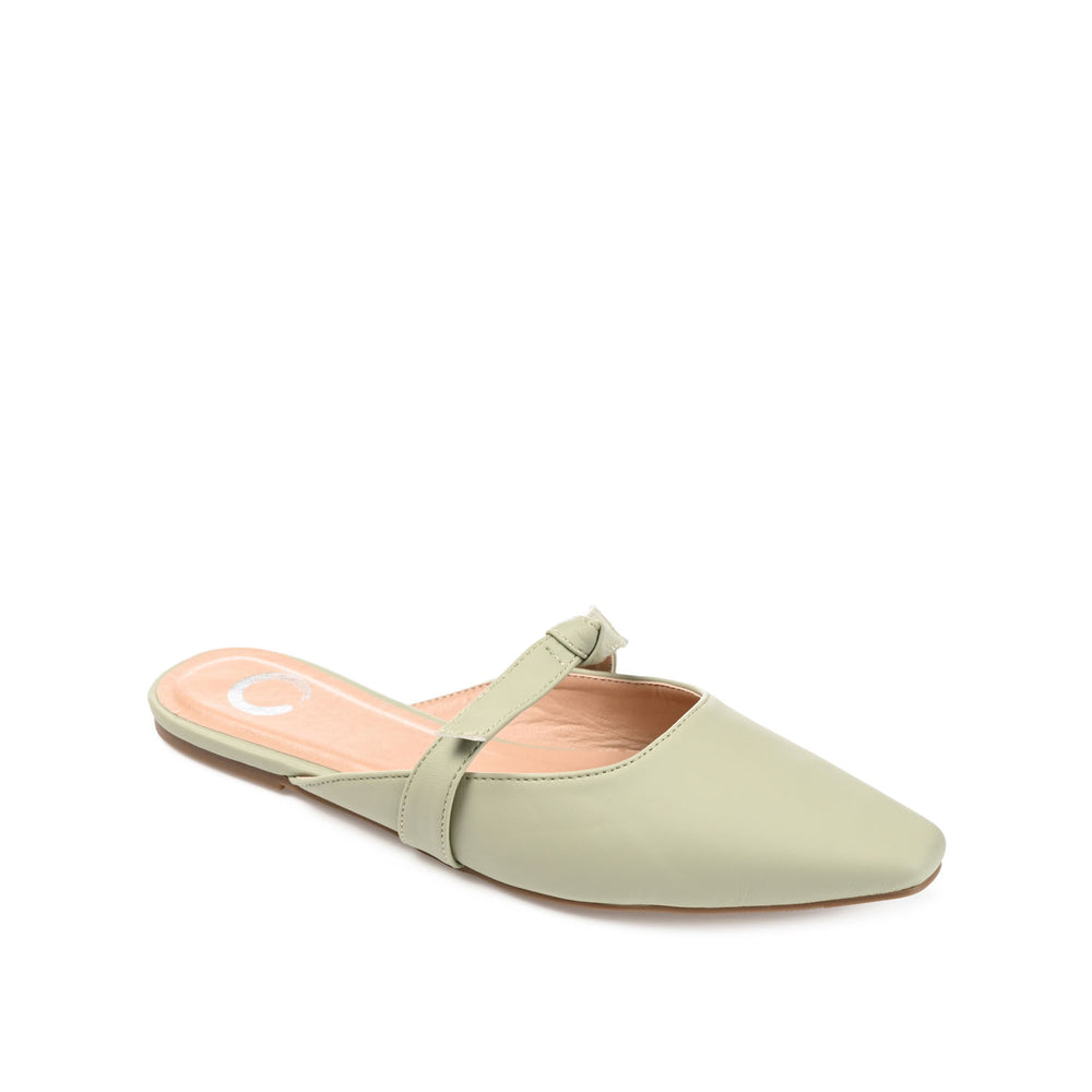 MISSIE MULED FLATS IN FAUX LEATHER