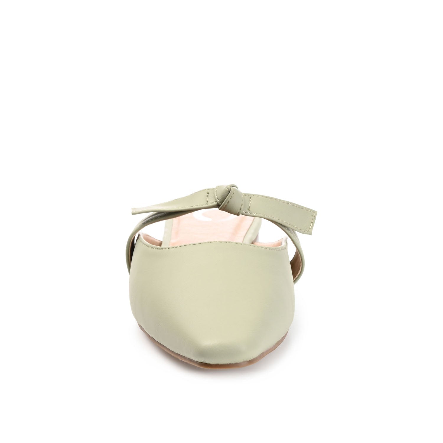 MISSIE MULED FLATS IN VEGAN LEATHER - Green