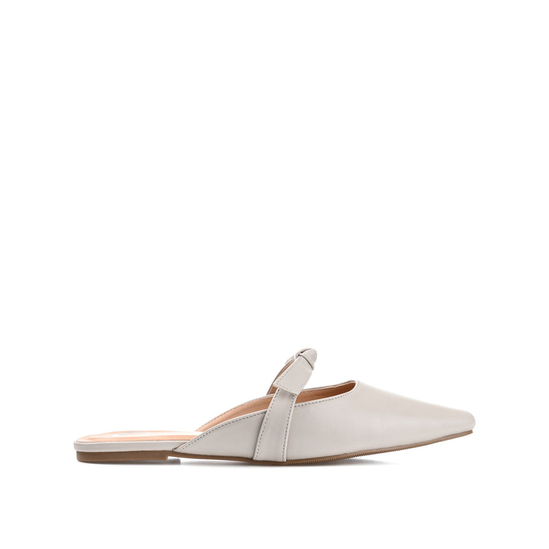 MISSIE MULED FLATS IN FAUX LEATHER