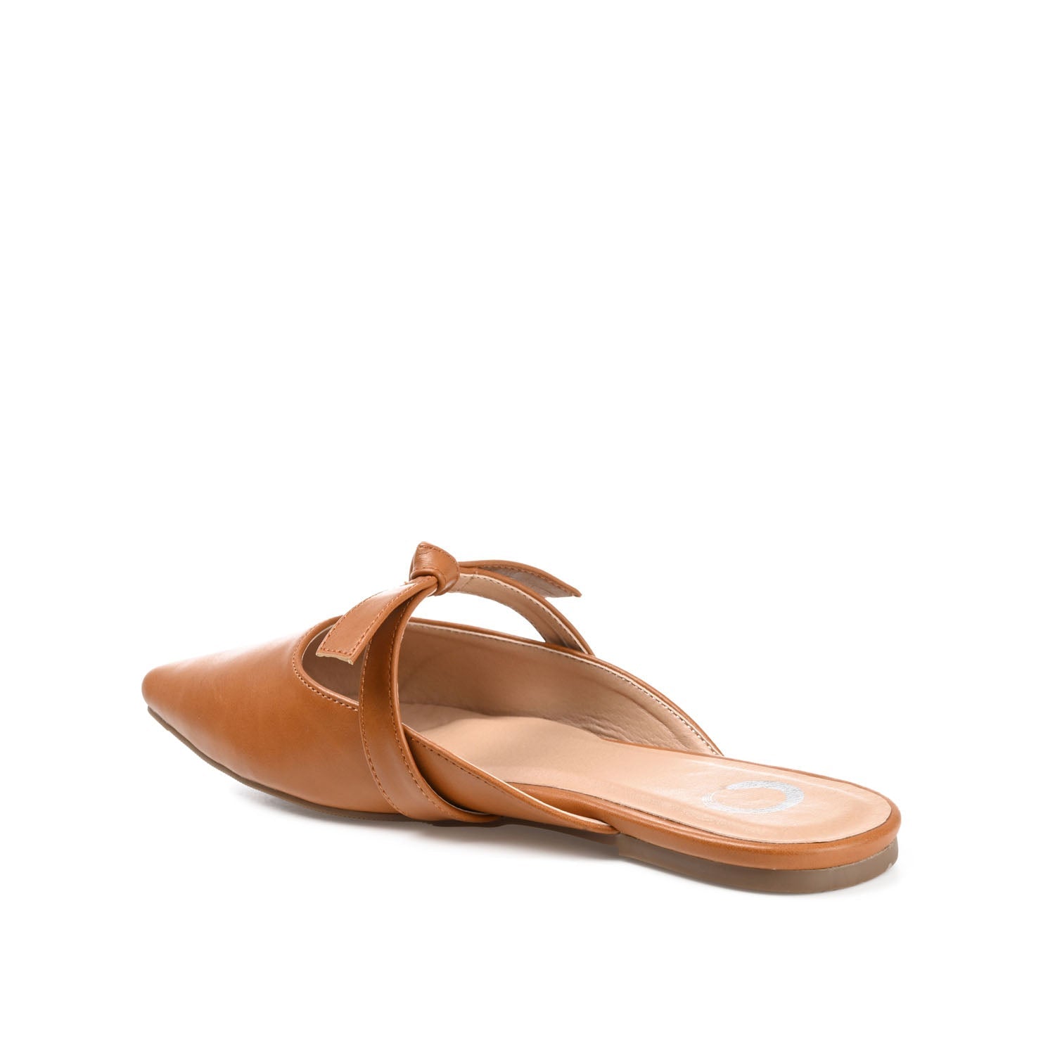 MISSIE MULED FLATS IN VEGAN LEATHER - Rust