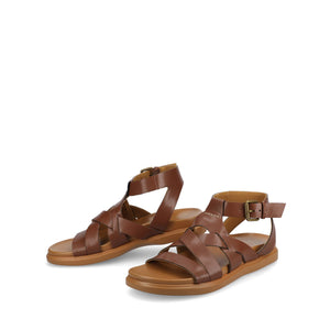 MISTEE MULTI STRAP SANDALS - Cognac