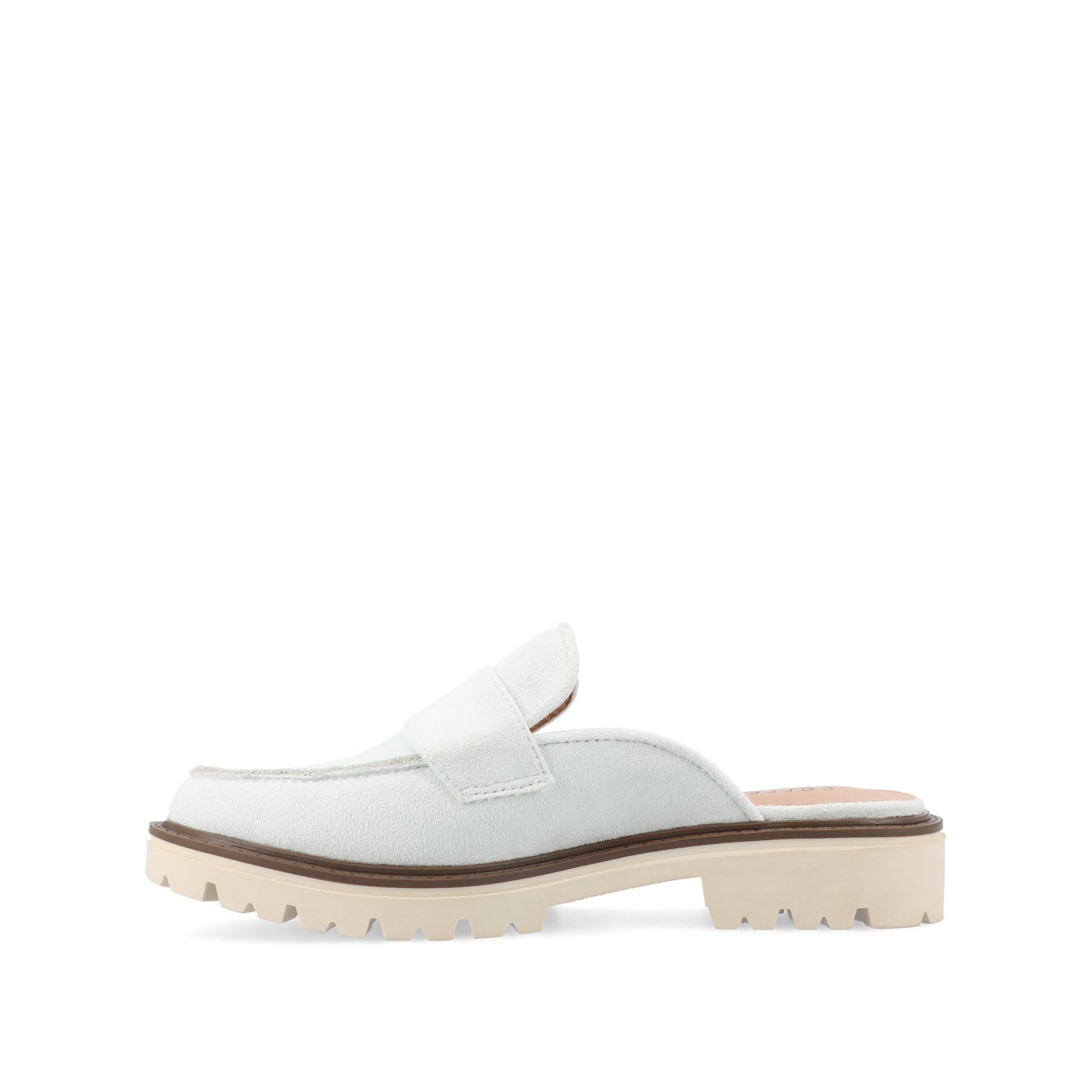 MIYCAH MULED LOAFER FLATS IN FAUX SUEDE - Blue