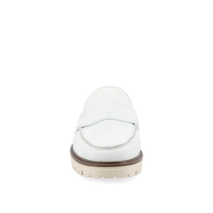 MIYCAH MULED LOAFER FLATS IN FAUX SUEDE