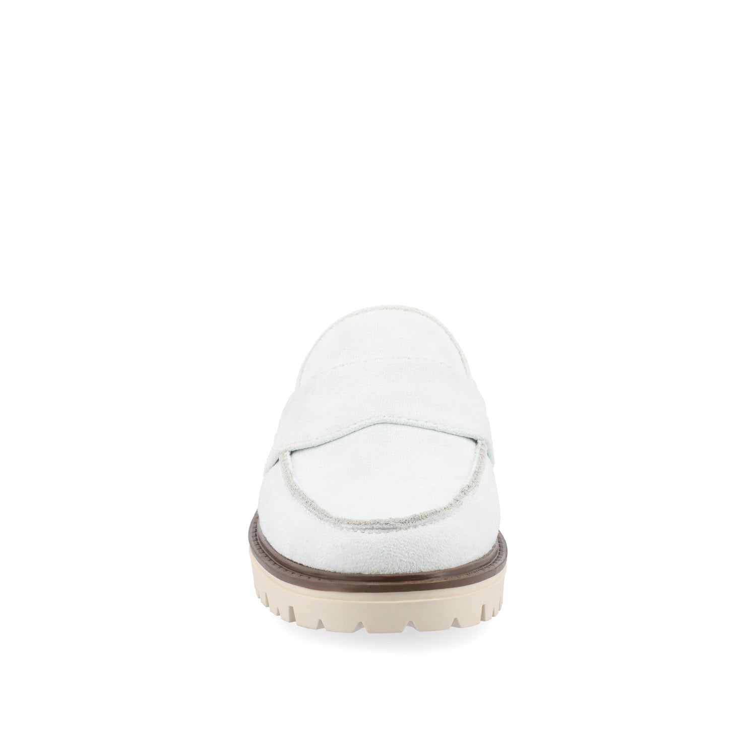 MIYCAH MULED LOAFER FLATS IN FAUX SUEDE - Blue